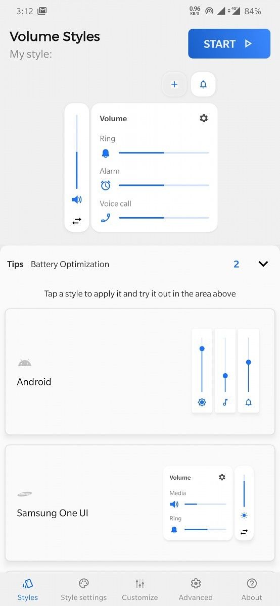 Volume Styles lets you theme Android's volume panel with different styles