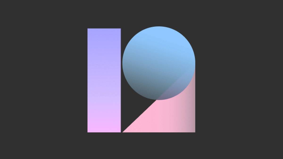 Xiaomi MIUI 12 logo on black background