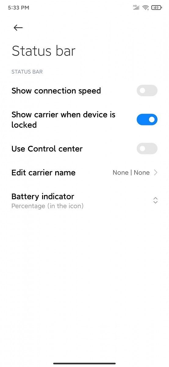 how to disbale miui 12 control center