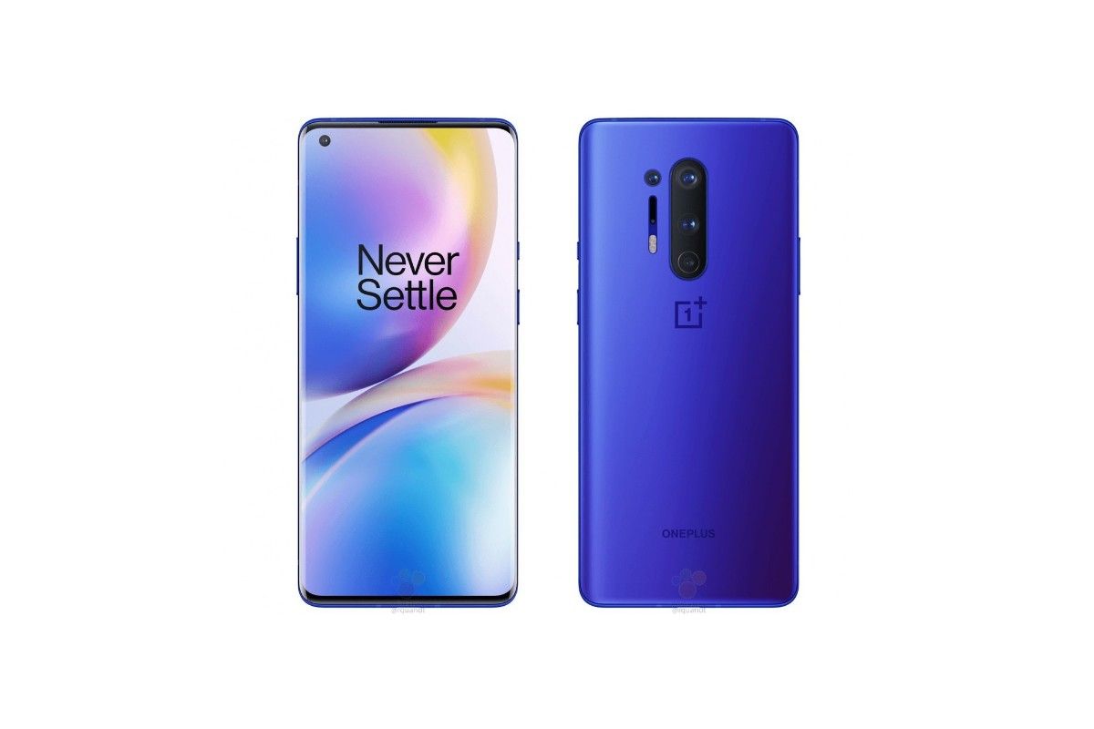 OnePlus 8 Pro renders show off new Ultramarine Blue color