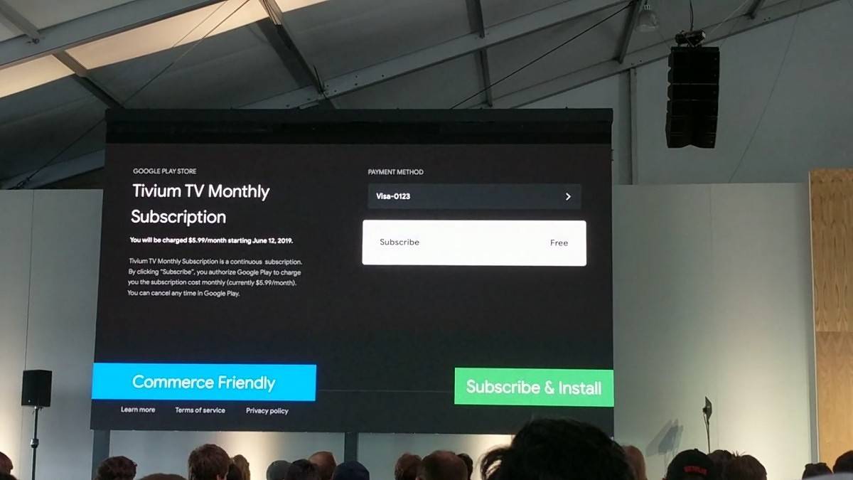 Google tests one-click subscription sign-ups on the Android TV Play Store