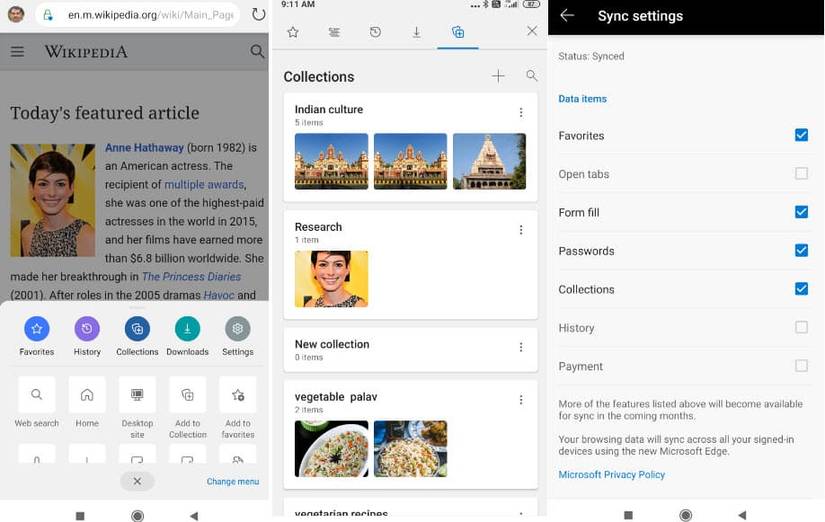microsoft edge android