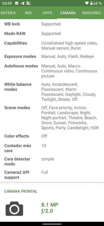 Google Pixel 4a rear camera specifications
