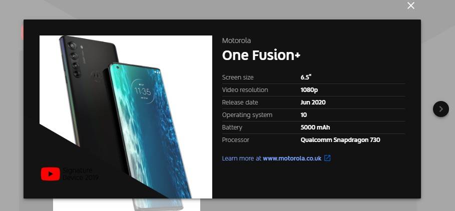 Motorola One Fusion+
