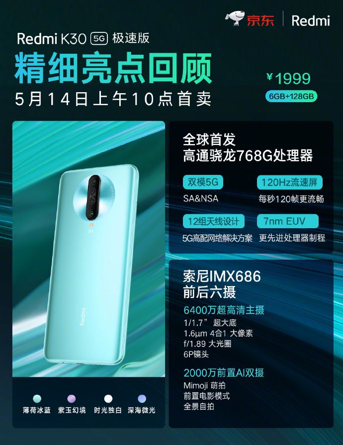Redmi K30 5G Racing Edition with Qualcomm Snapdragon 768G launched