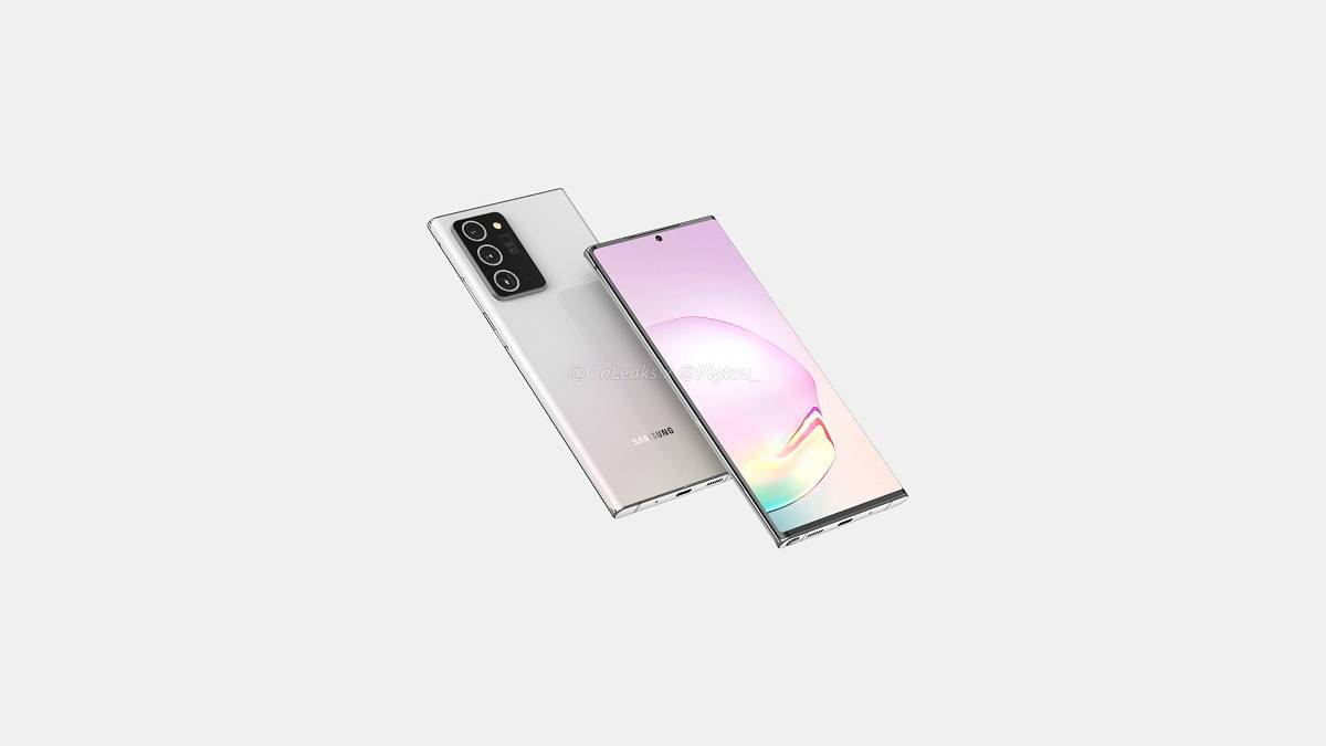 Samsung Galaxy Note 20+ leaked render