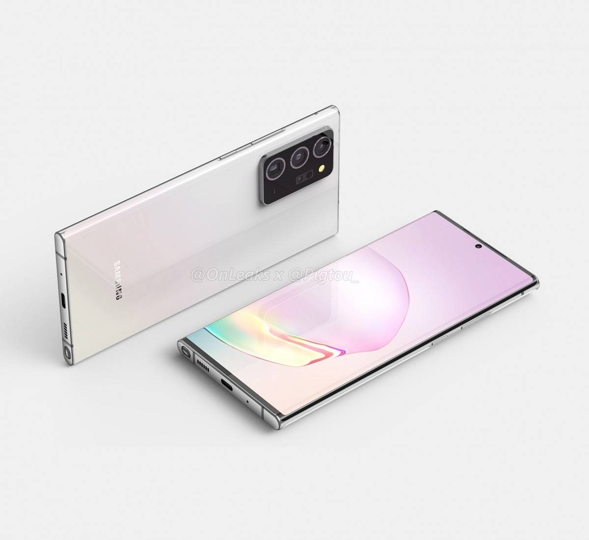 Samsung Galaxy Note 20+ leaked render