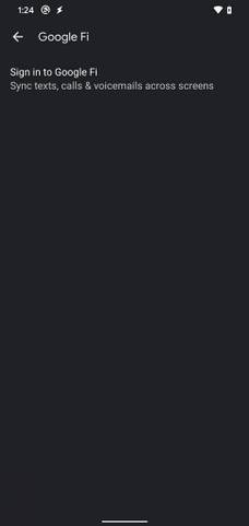 Google Messages Google Fi settings
