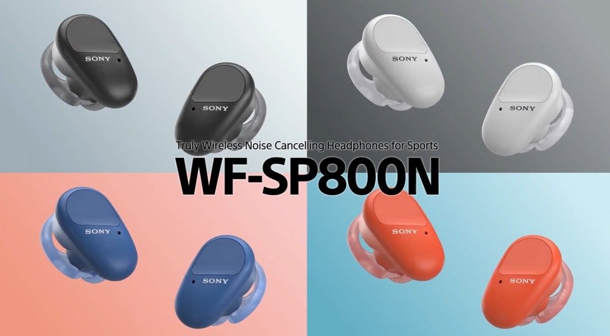 Sony WF-SP800N wireless earbuds offer noise-cancelation and IP55
