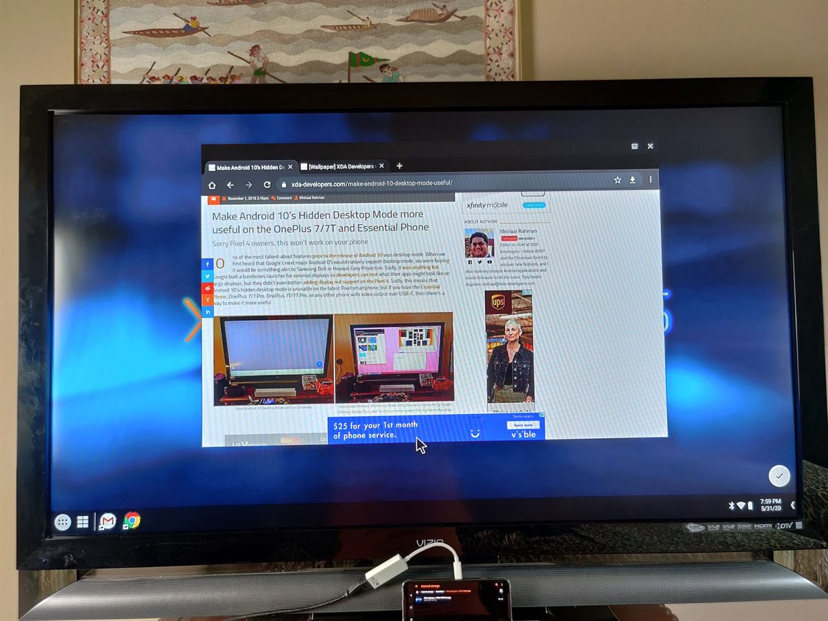 Taskbar 6.0 Samsung DeX-like desktop mode on Android 10
