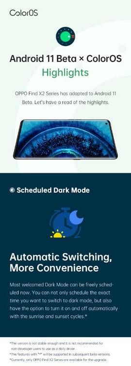 OPPO Find X2 and Find X2 Pro Android 11 Beta 1 ColorOS 7.2