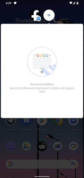 Facebook Messenger Android 11 Bubbles
