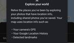 Google Photos Explore Map