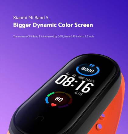xiaomi mi band 5 display