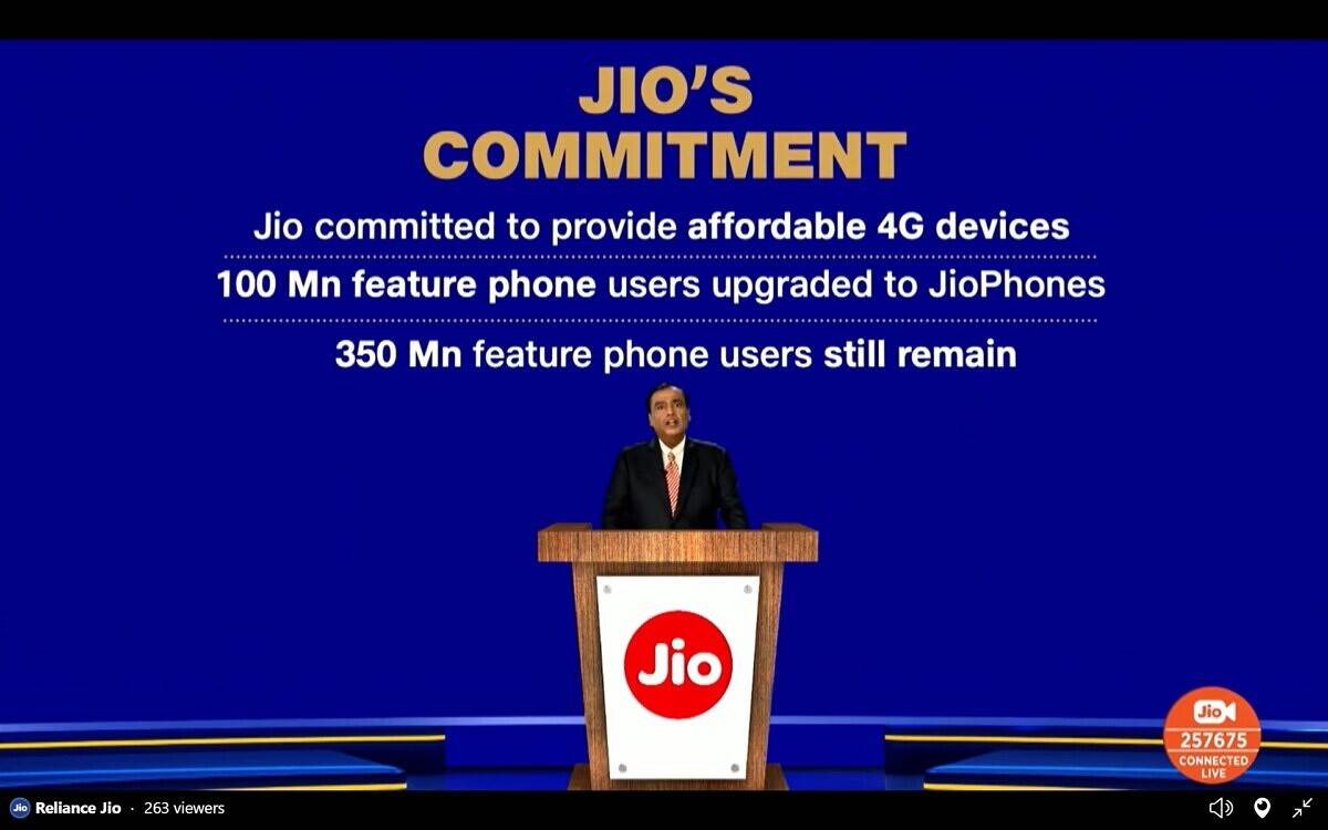 Google Jio Android smartphone 5G
