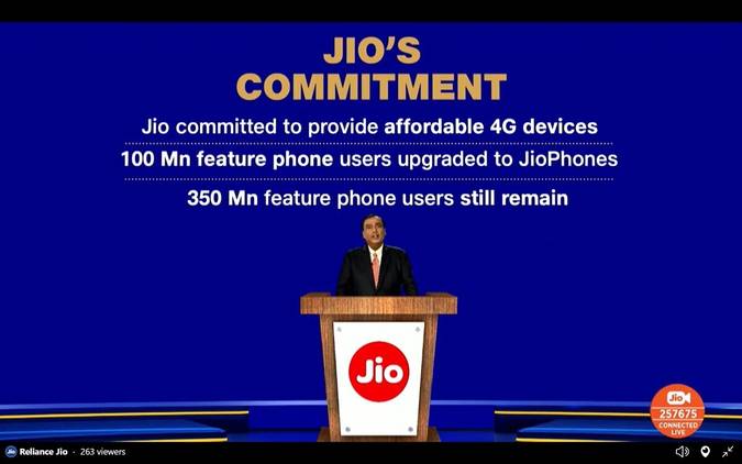 Google Jio Android smartphone 5G