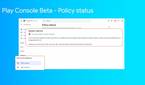 Google Play Developer Console July 2020 policy update console beta