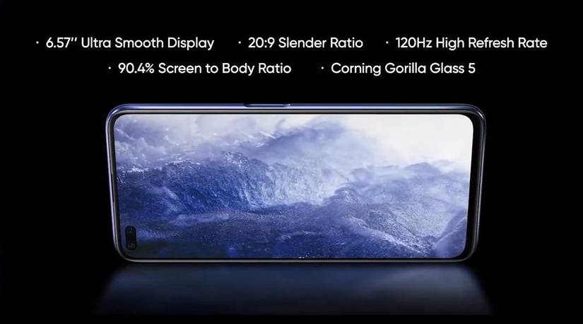 Realme X50 5G display
