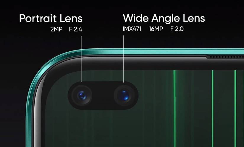 Realme X50 5G front cameras