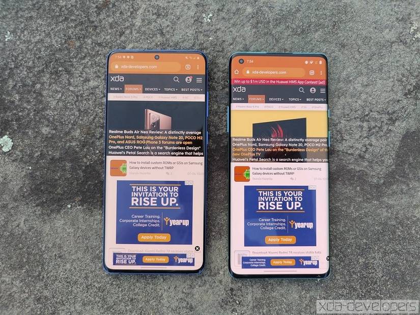 Samsung Galaxy S20+ versus OnePlus 8 Pro