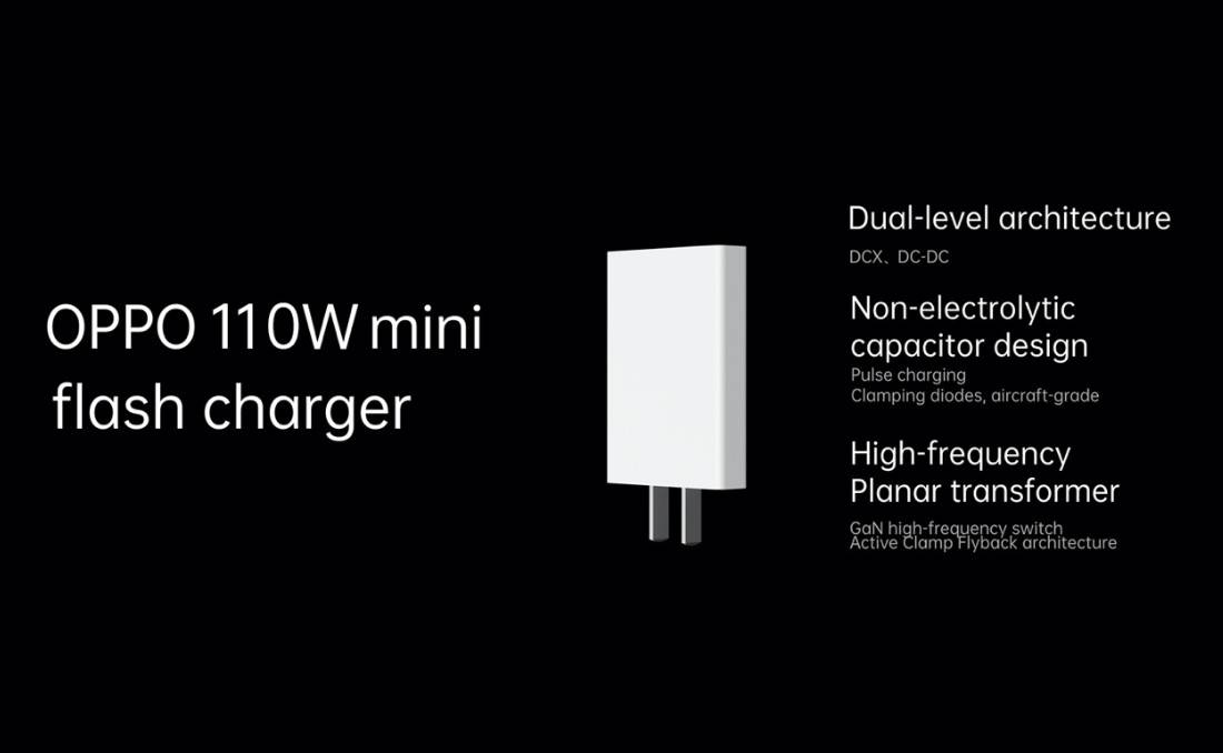 oppo 110w gan charger mini flash charger