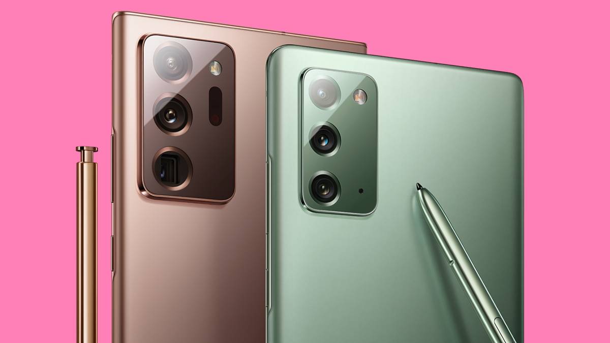Galaxy Note 20 Ultra in Mystic Bronze and Galaxy Note 20 in Mystic Green - Feature Image