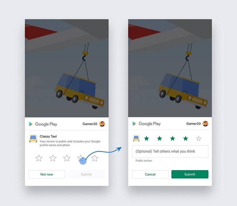 Google In-App Review API