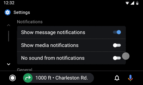 Android Auto Settings app Google