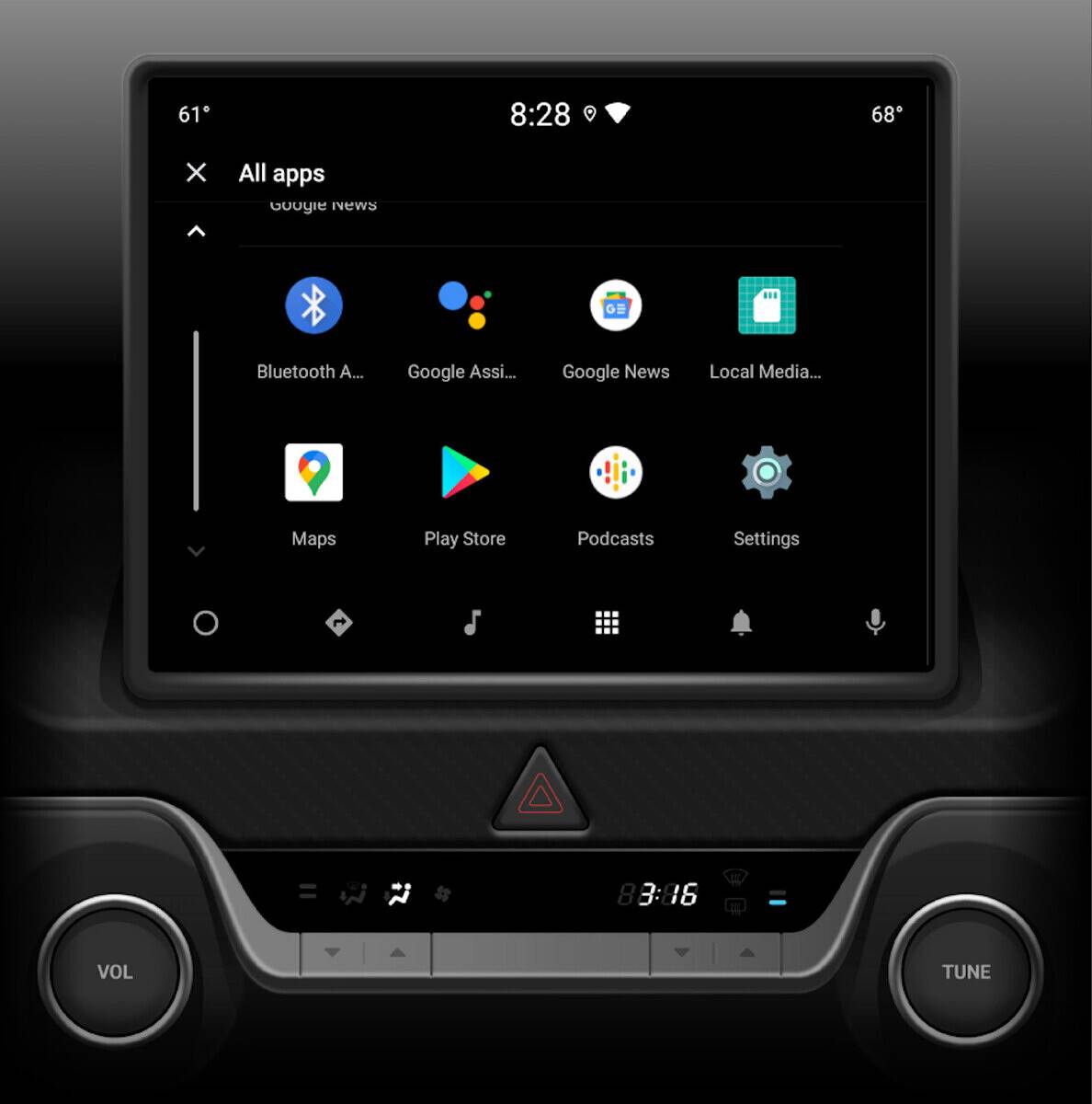 Android Automotive OS generic emulator