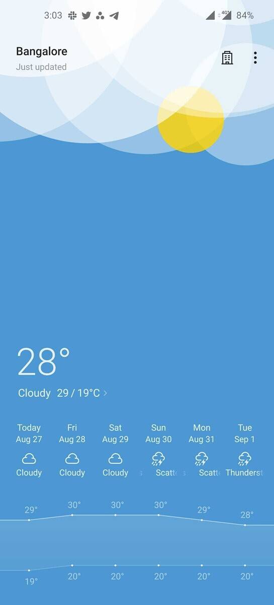 OnePlus Weather app