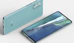 samsung galaxy s20 fe on its side and facing up