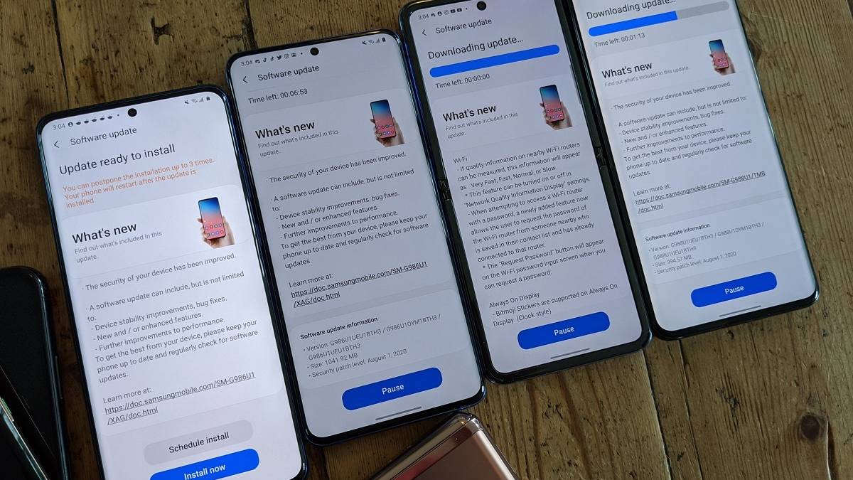 One UI 2.5 update for the Galaxy S20 and Galaxy Z Flip