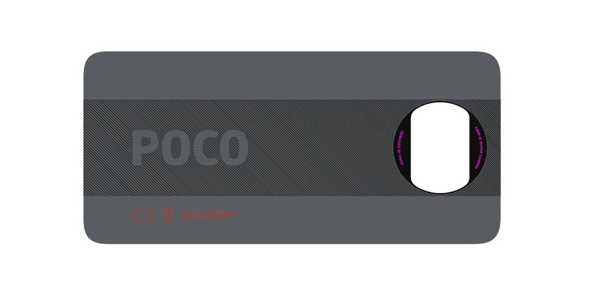 Xiaomi POCO X3 certification listing back panel design