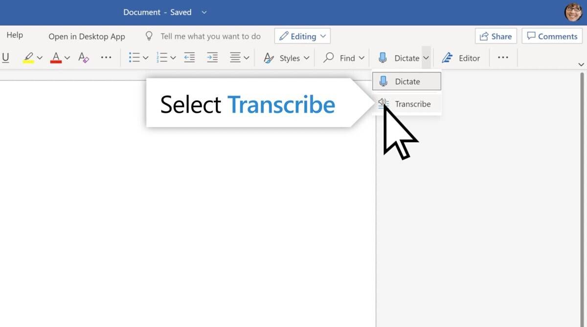 Microsoft Word can now transcribe speech for Microsoft 365 users