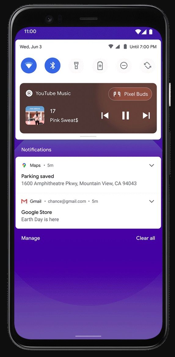 Android 11 redesigned media player