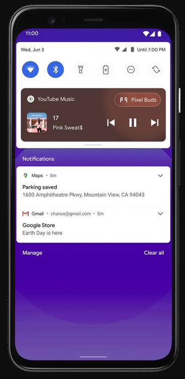 Android 11 redesigned media player