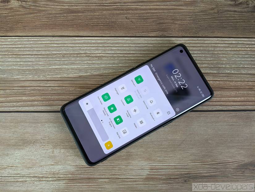ColorOS 11 new settings panel blur