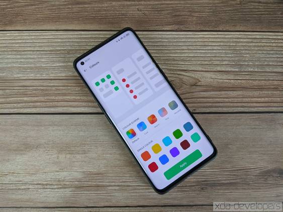 ColorOS 11 new accent color options