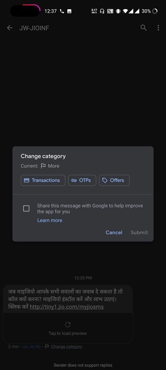 [Update: Initial rollout] Google Messages app tests categorizing your ...