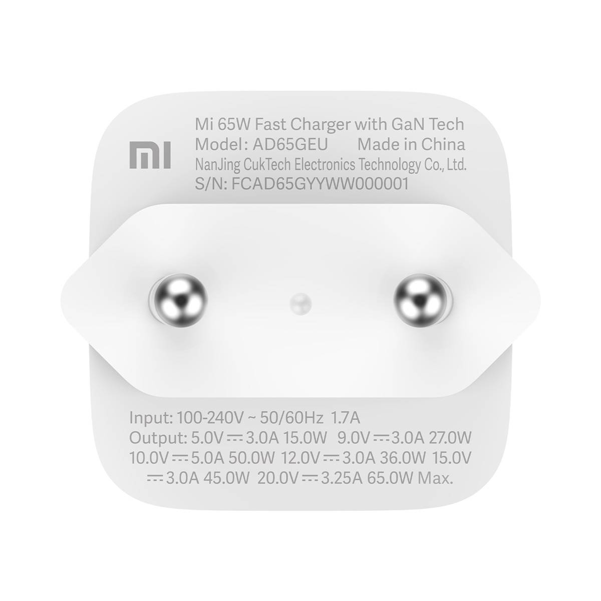 Mi 65W Fast Charger with GaN