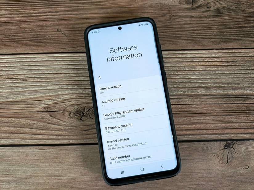 One UI 3.0 beta on the Samsung Galaxy S20