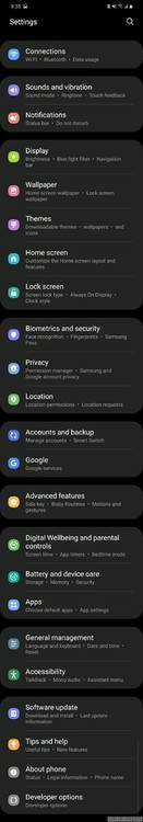 One UI 3.0 beta on the Samsung Galaxy S20