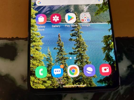 Samsung Galaxy M51 bottom of screen