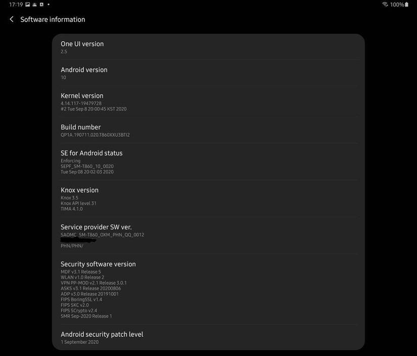 One UI 2.5 on the Samsung Galaxy Tab S6