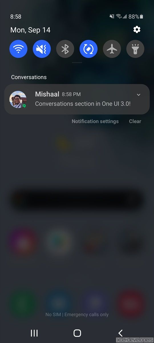 Android 11 features in One UI 3.0
