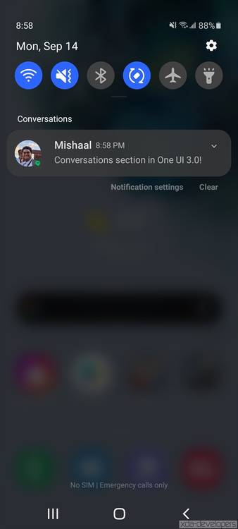 Android 11 features in One UI 3.0
