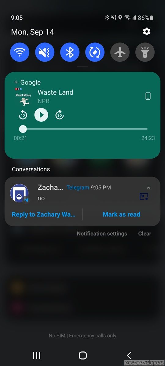 Android 11 features in One UI 3.0