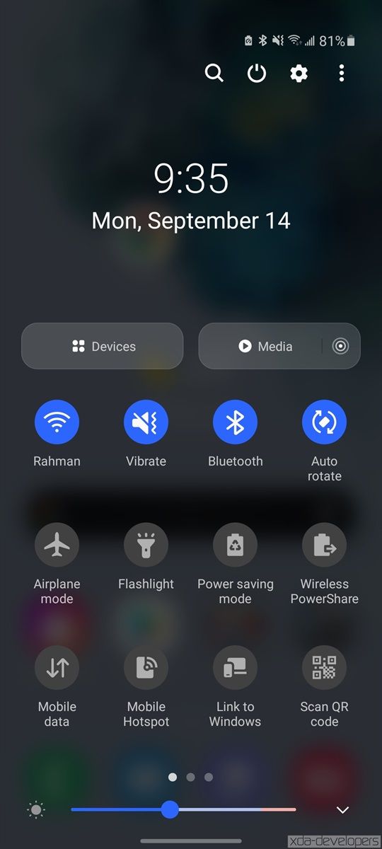 One UI 3.0 beta on the Samsung Galaxy S20