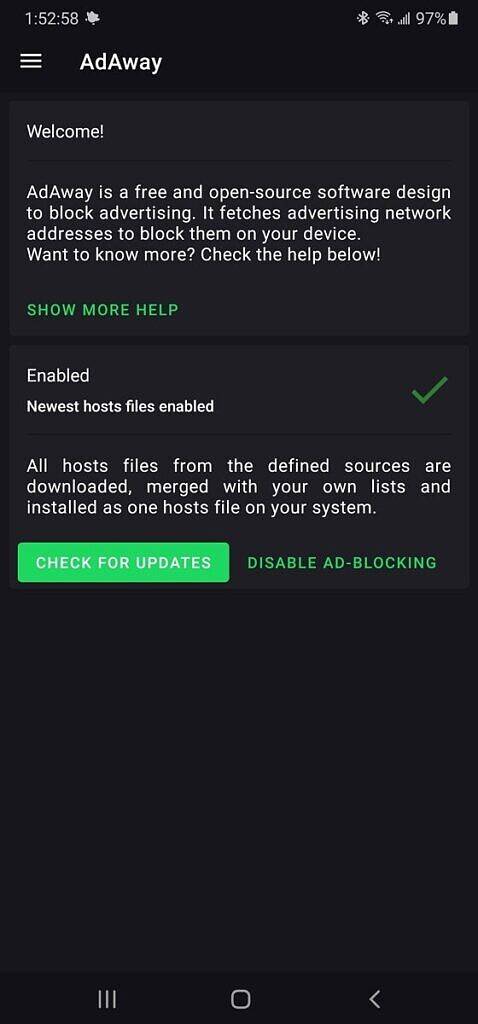 AdAway on rooted Samsung Galaxy Note 20 Ultra
