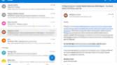 Microsoft Outlook on the Microsoft Surface Duo